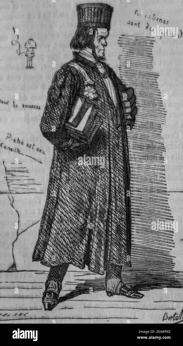 le professionnel, tableau de paris par edmond texier, éditeur paulin et le chevalier 1852 Banque D'Images