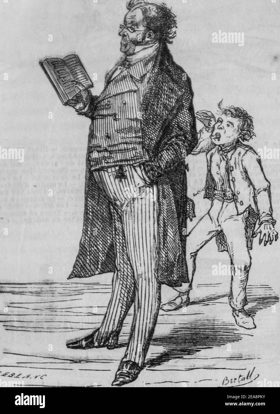 le fournisseur, tableau de paris par edmond texier, éditeur paulin et le chevalier 1852 Banque D'Images