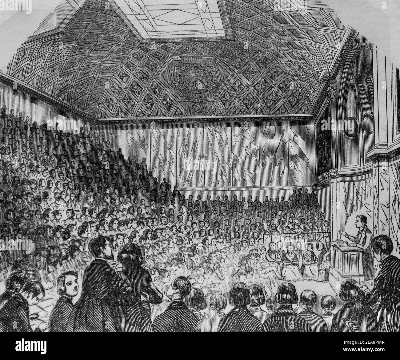 collège de france, tableau de paris par edmond texier, éditeur paulin et le chevalier 1852 Banque D'Images