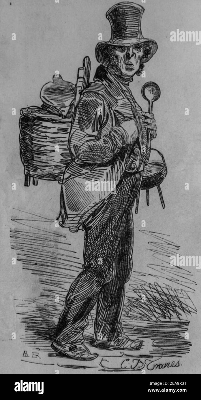 etameur, tableau de paris par edmond texier, éditeur paulin et le chevalier 1852 Banque D'Images