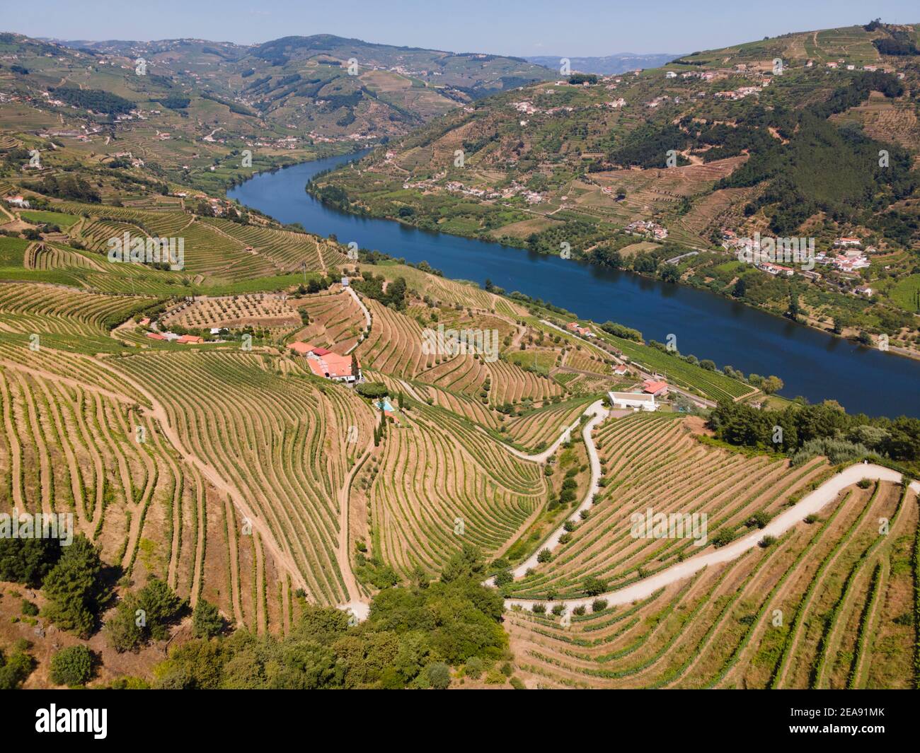 Vallée du Douro près de Mesão Frio Banque D'Images