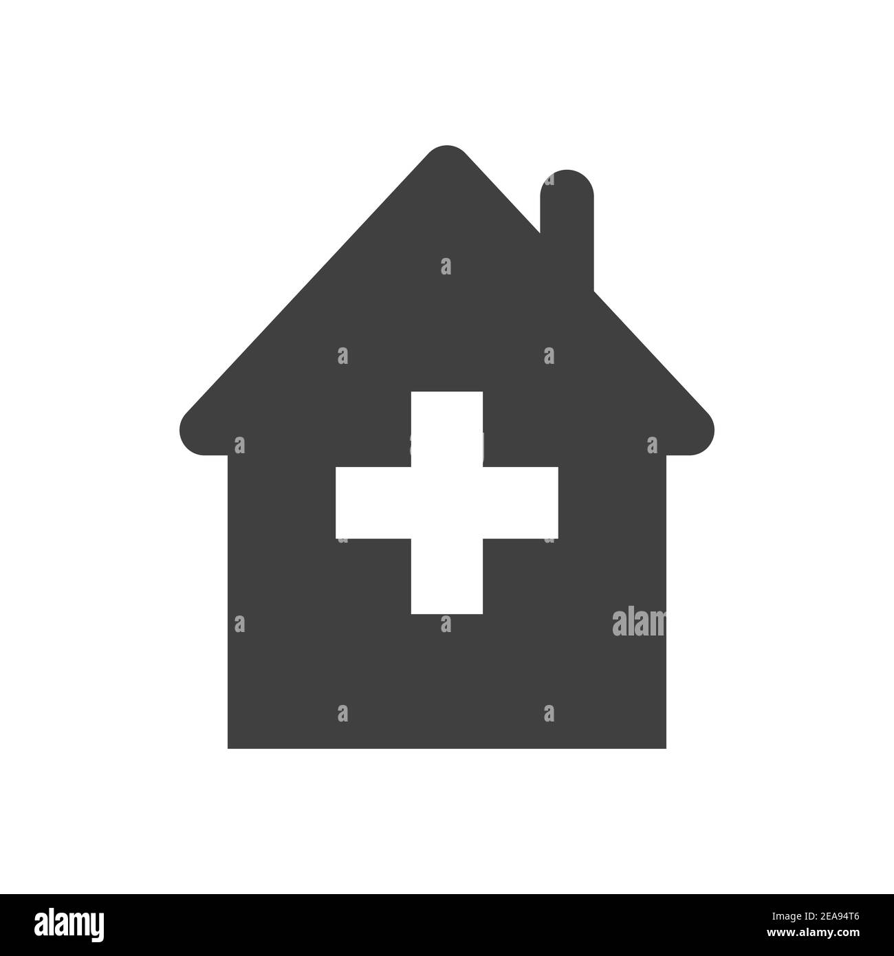 image vectorielle du symbole de l'hôpital sur fond blanc Illustration de Vecteur