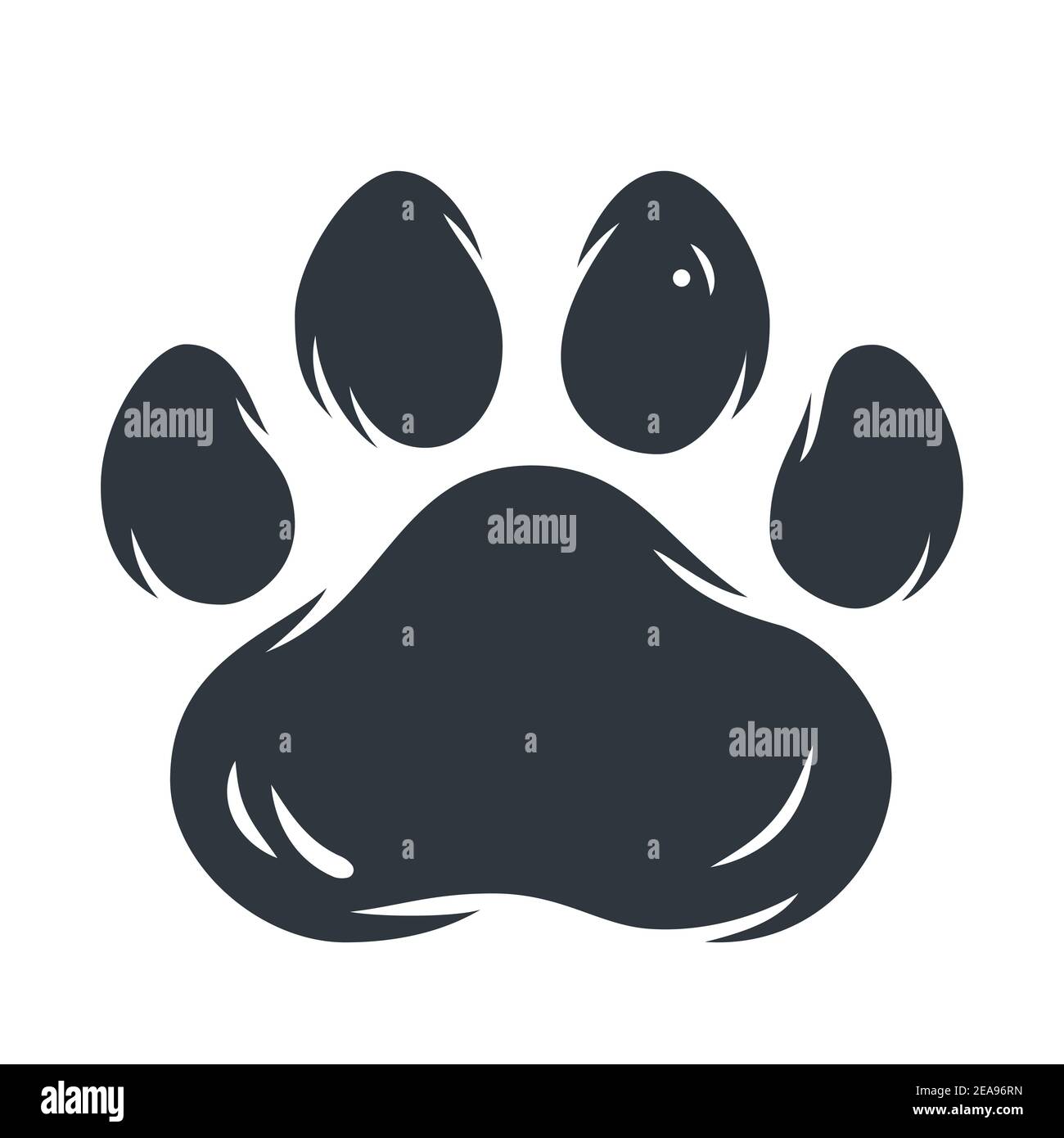 Empreinte De Chat Ou De Patte De Tigre D Animal De Compagnie Image Vectorielle Stock Alamy