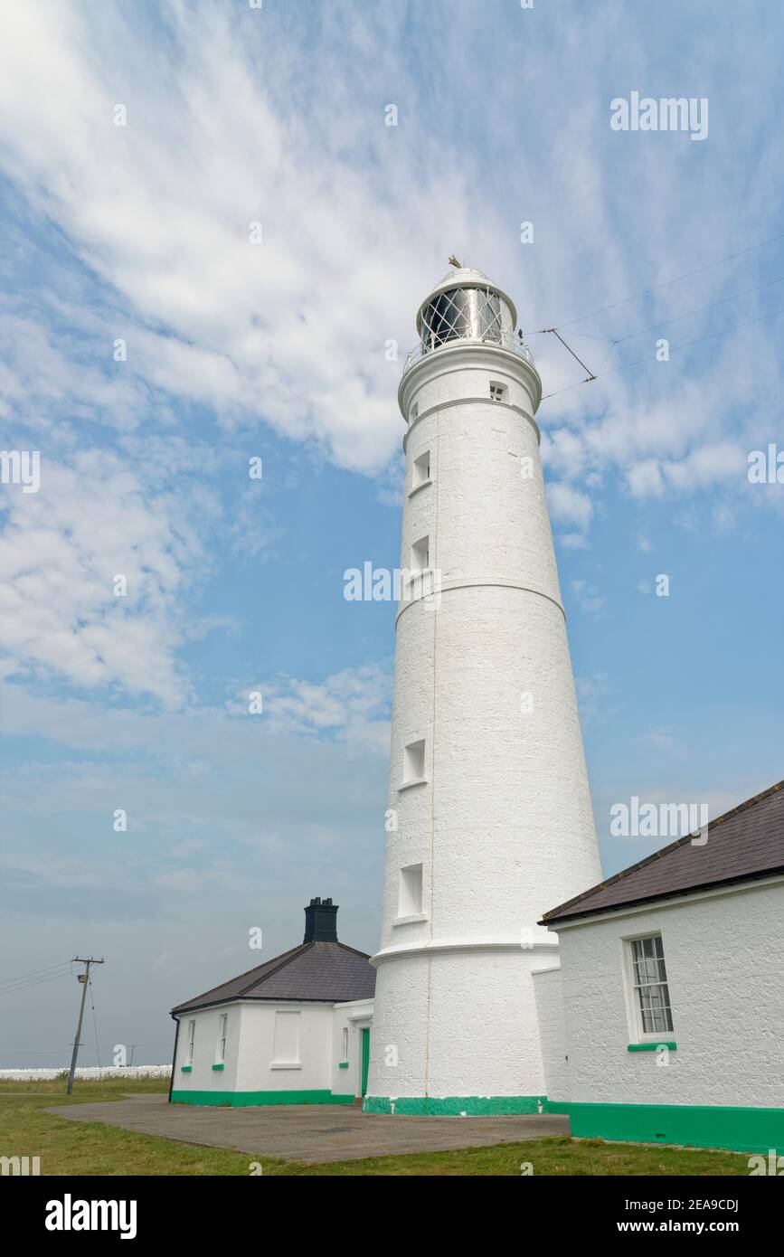 Nash point Lighthouse, Glamorgan Heritage Coast, South Wales, Royaume-Uni, août 2020. Banque D'Images