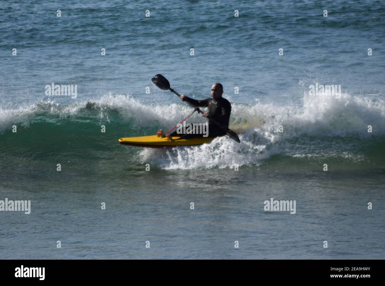 Paddle Boarding Cornwall Banque D'Images
