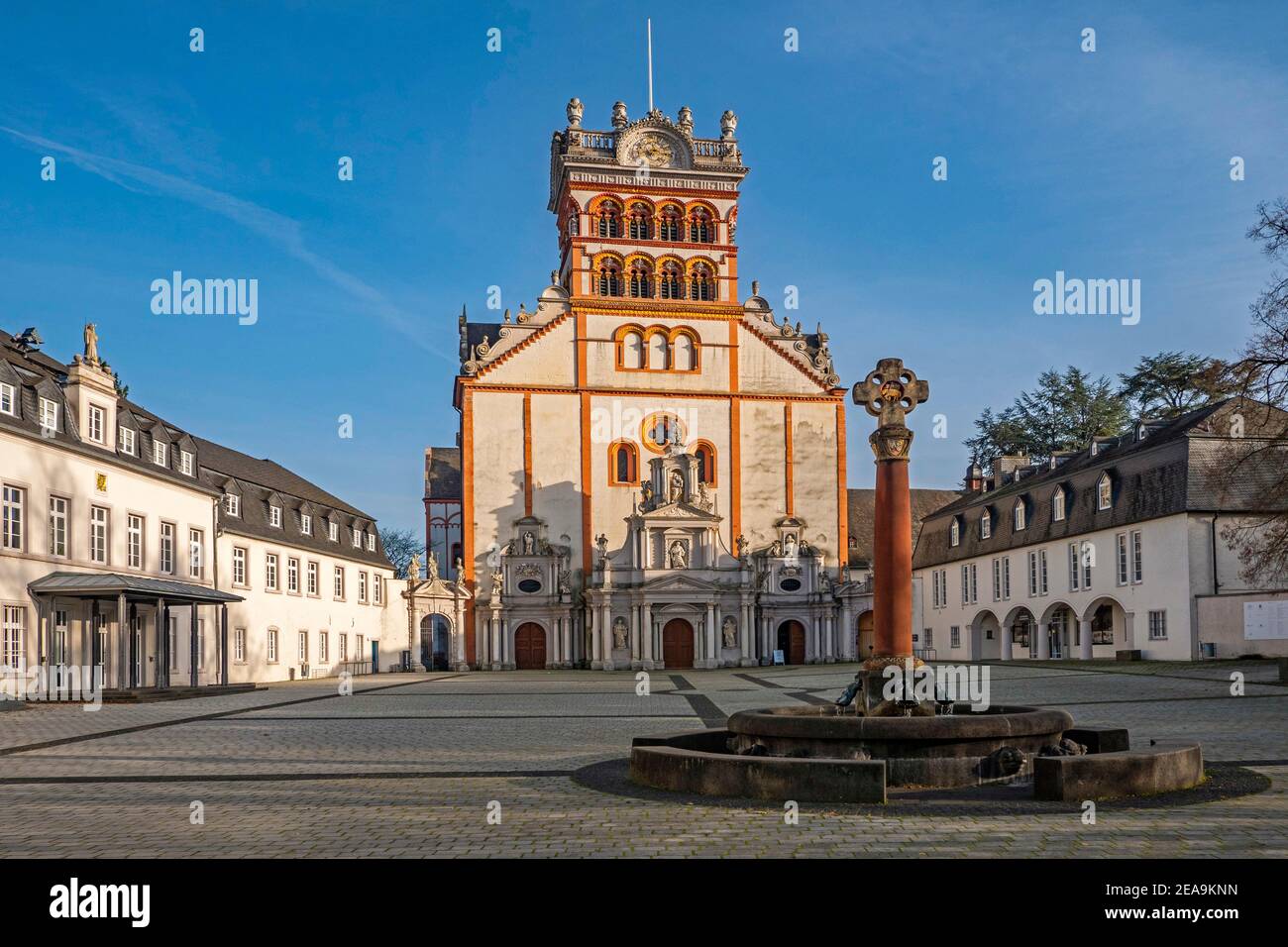 Abbaye bénédictine Saint-Matthias à Trèves sur la Moselle, Rhénanie-Palatinat, Allemagne Banque D'Images