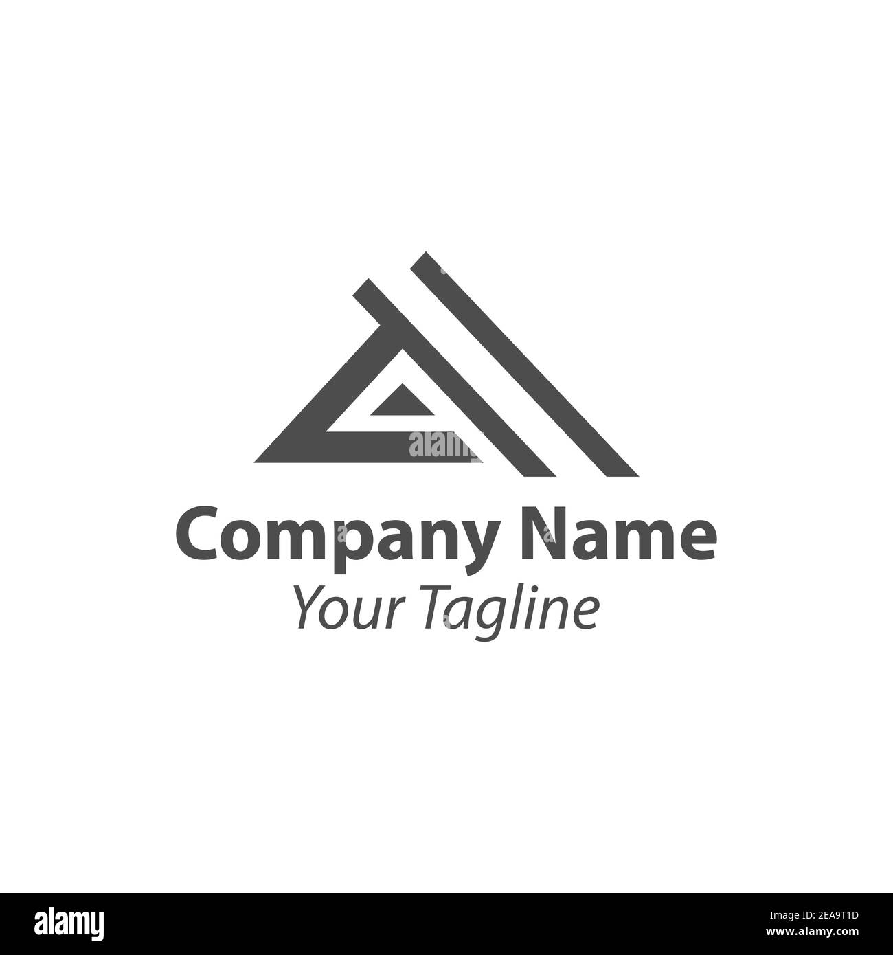 Lettre A logo vector design. Symbole géométrique Icon design template.EPS 10 Illustration de Vecteur