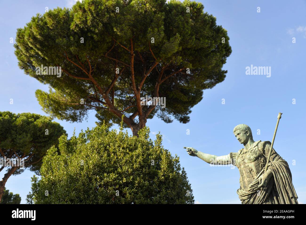 Statue de Ceasar à Rome, Italie Banque D'Images
