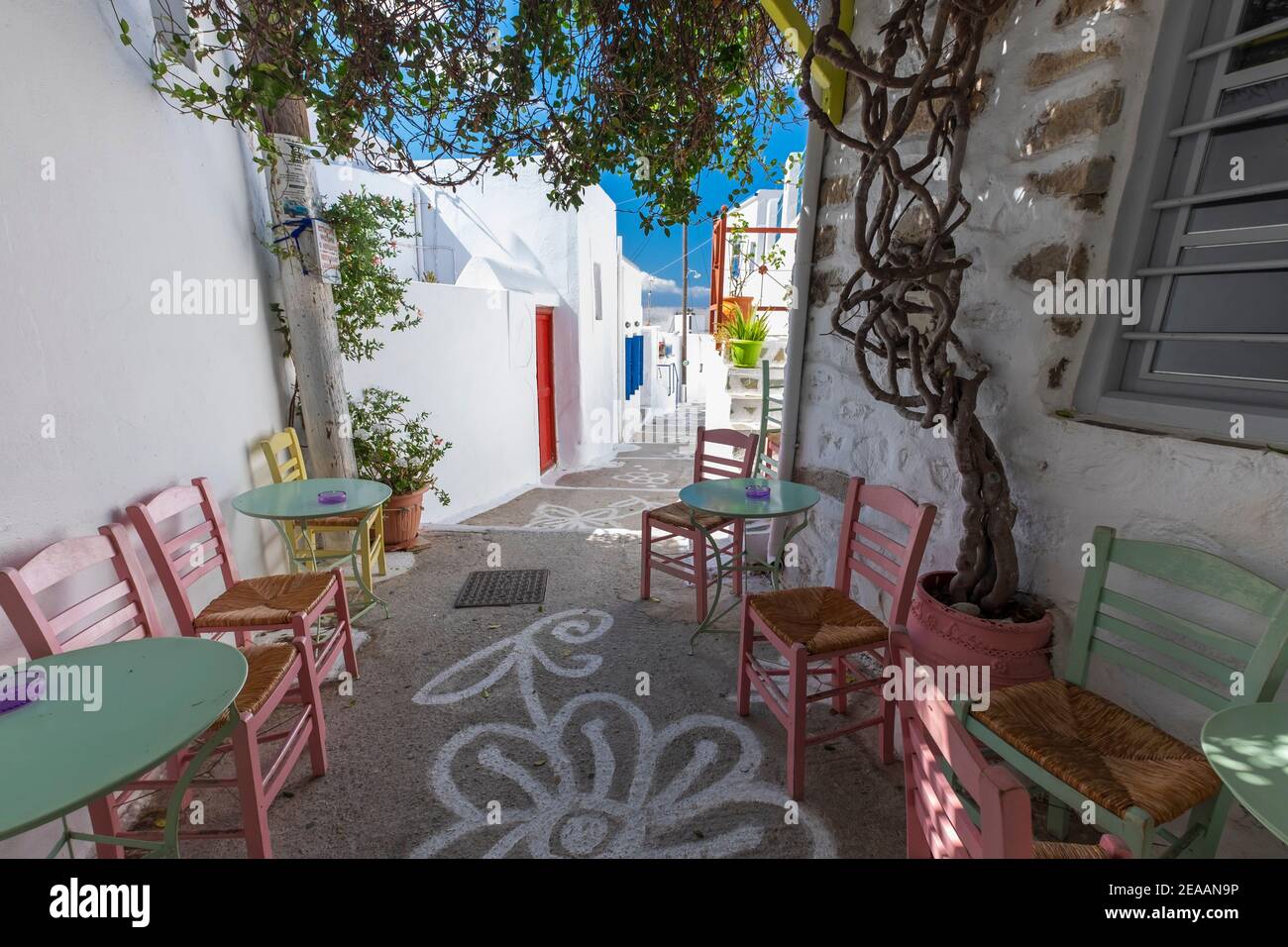 L'île d'Amorgos. L'archipel des Cyclades. Grèce Banque D'Images
