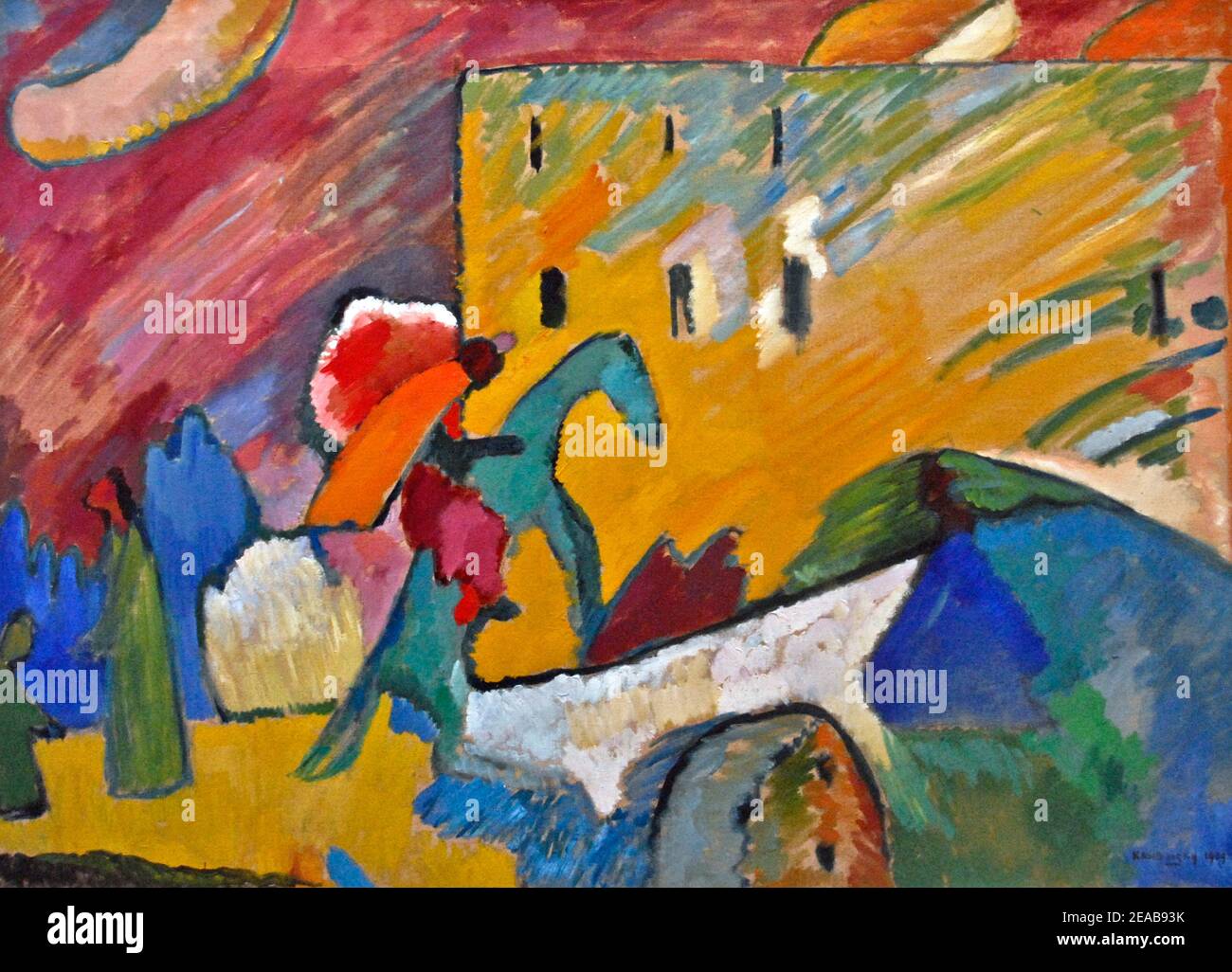 Wassily Kandinsky : Improvisation 3 (1909) Banque D'Images