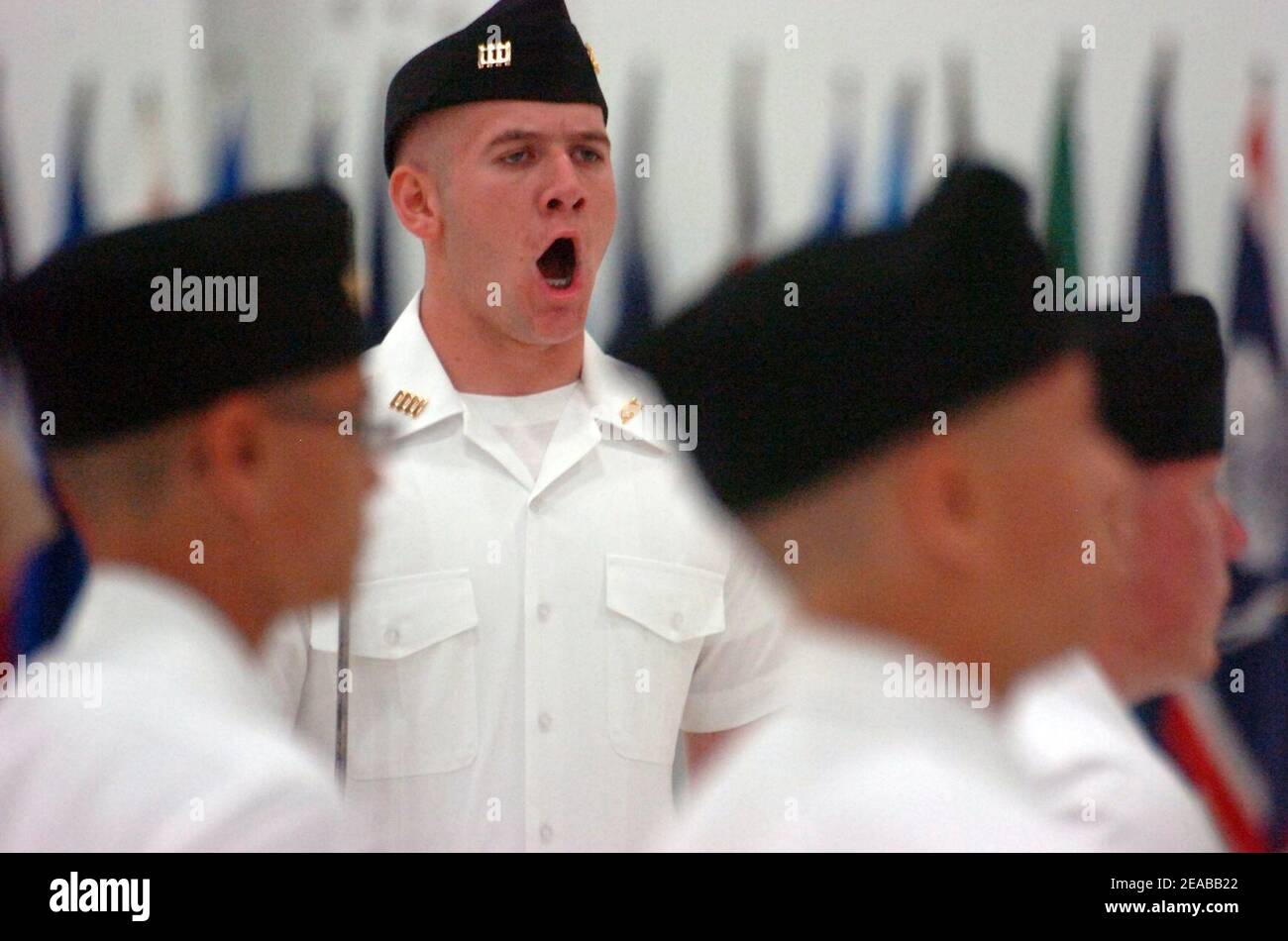 Compétition nationale du Junior ROTC de la Marine Banque D'Images