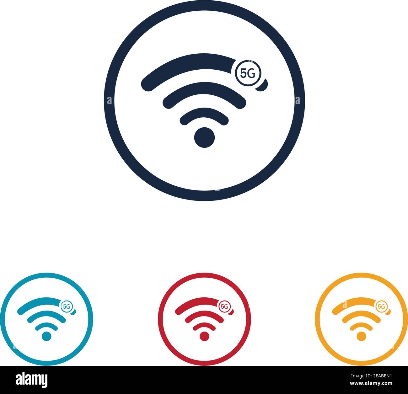 5g logo vecteur templateVector technologie icône réseau signe 5G Illustration de Vecteur