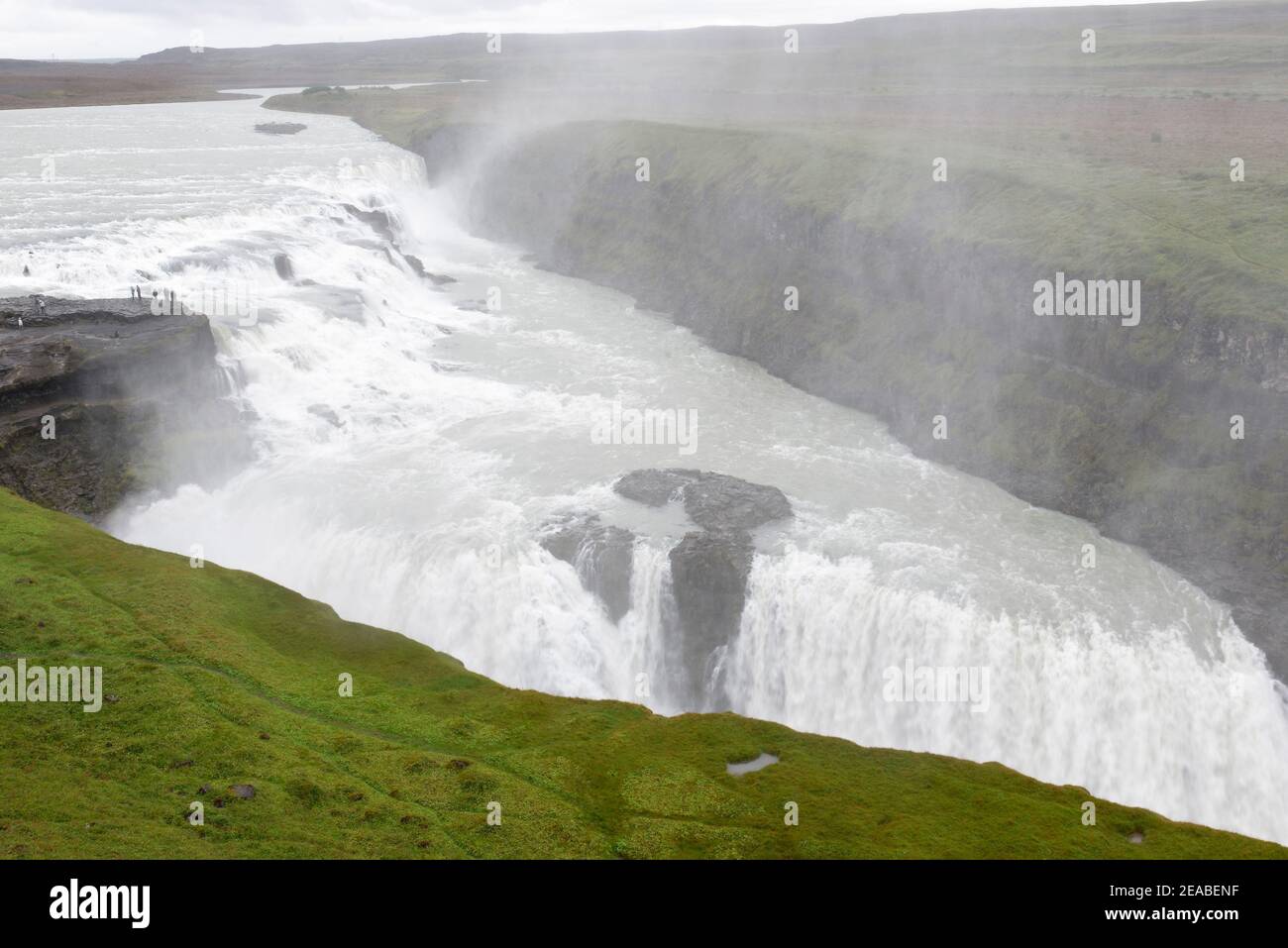 Gullfoss, une partie de l'anneau d'or, rivière Hvita, Haukadalur, sud-ouest de l'Islande Banque D'Images