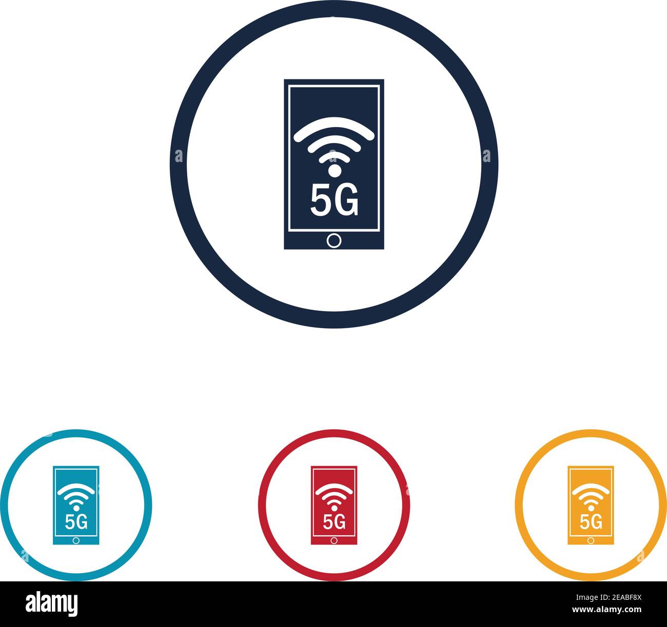 5g logo vecteur templateVector technologie icône réseau signe 5G Illustration de Vecteur