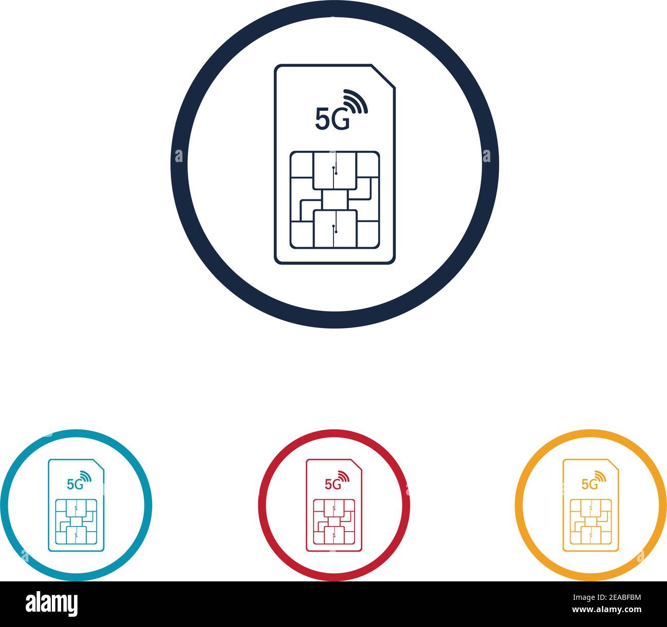 5g logo vecteur templateVector technologie icône réseau signe 5G Illustration de Vecteur