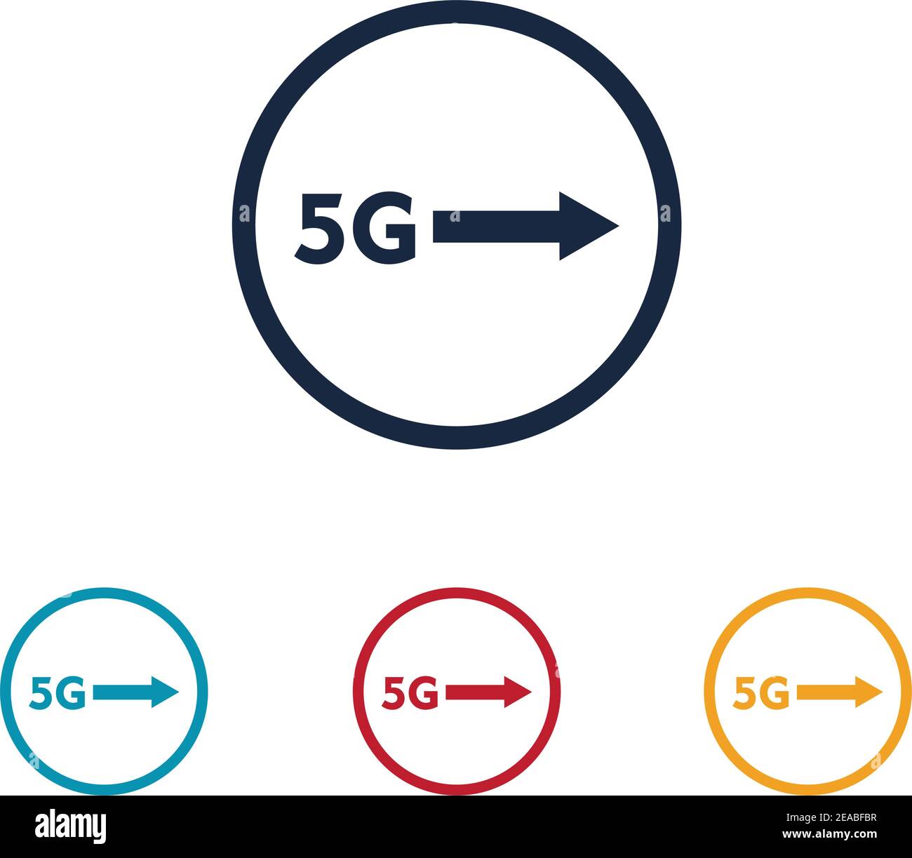 5g logo vecteur templateVector technologie icône réseau signe 5G Illustration de Vecteur