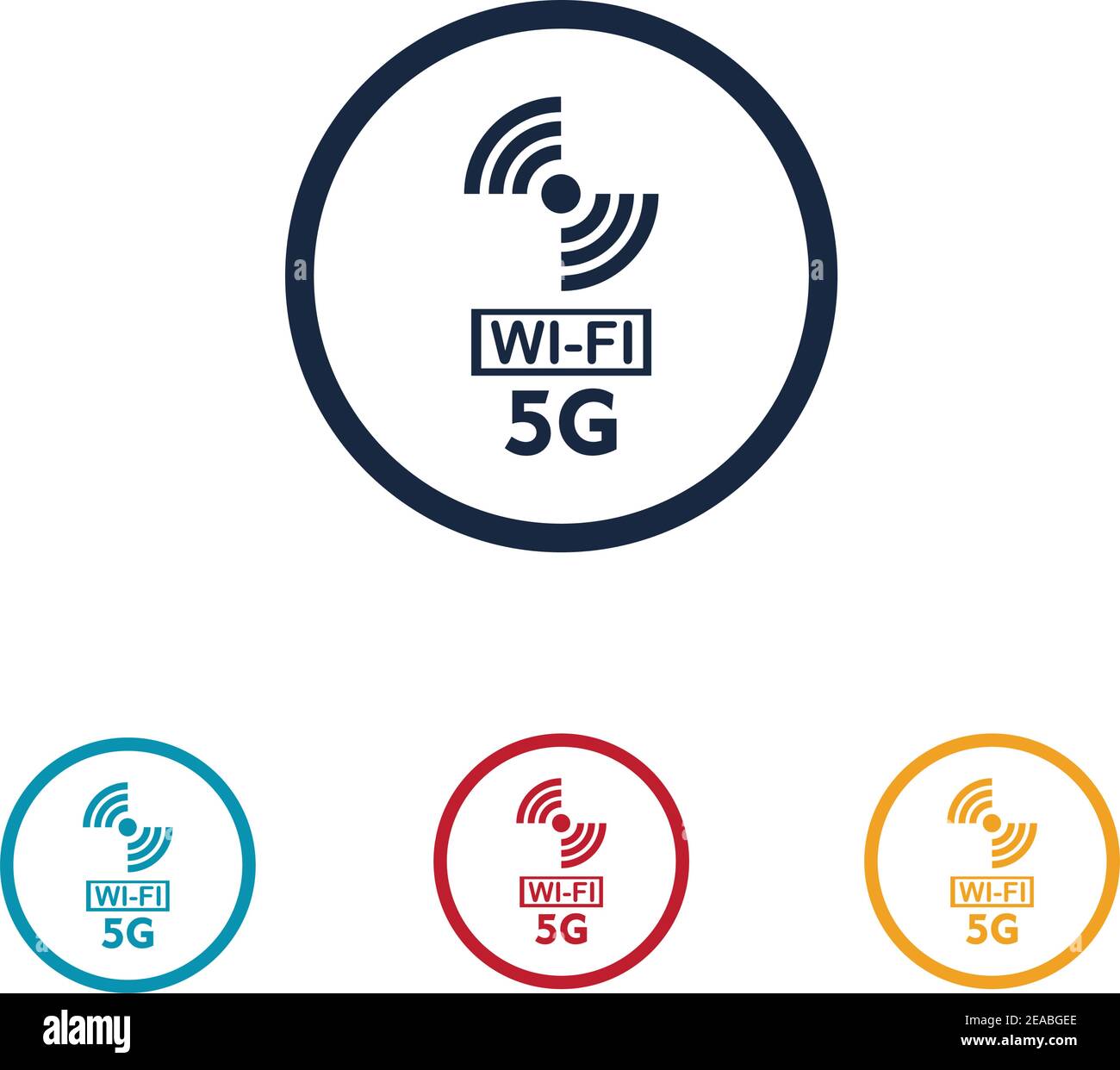 5g logo vecteur templateVector technologie icône réseau signe 5G Illustration de Vecteur