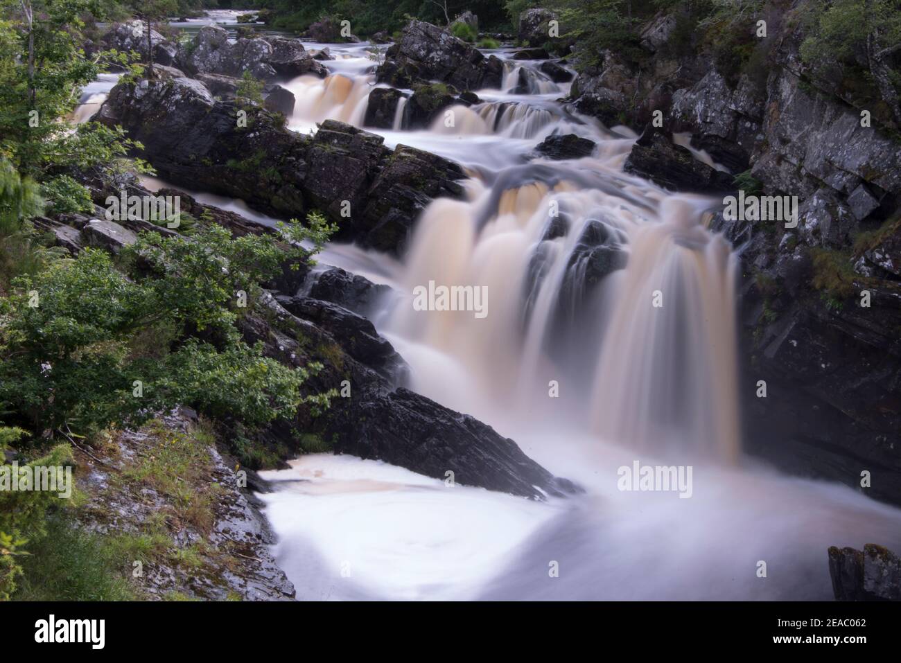 Rogie Falls, Highlands écossais Banque D'Images