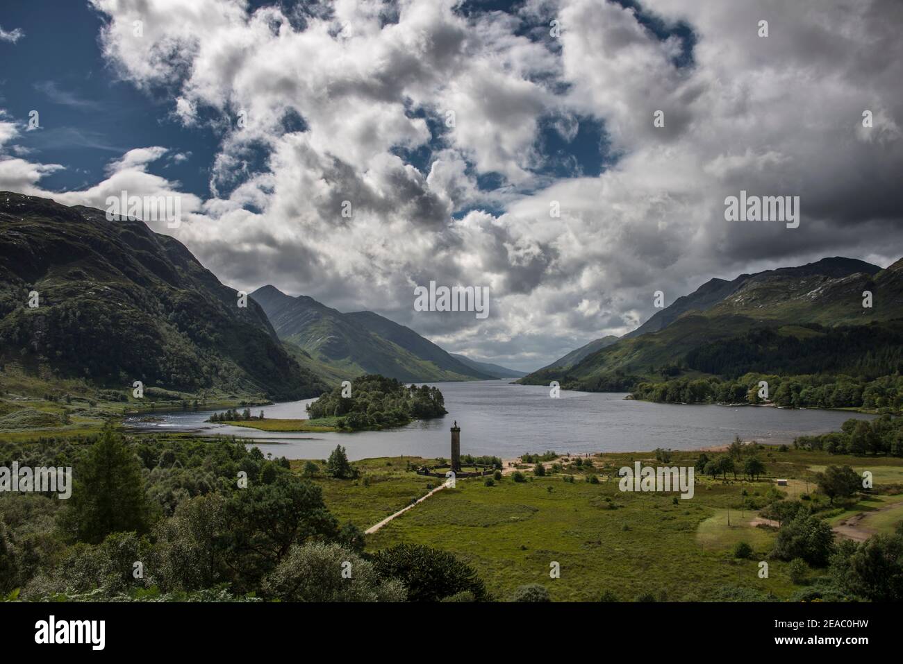 Glenfinnan Monument, Highlands écossais Banque D'Images