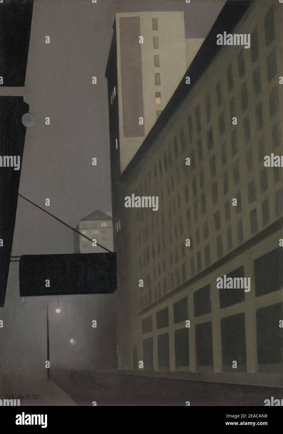 Nuit de New York, n° 2 par George Ault (1921). Banque D'Images