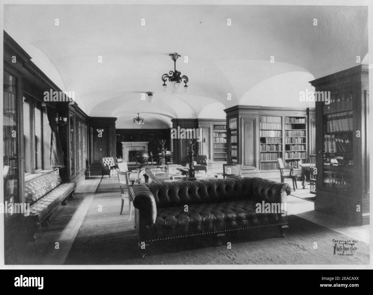 New York Yacht Club- (bibliothèque) Banque D'Images