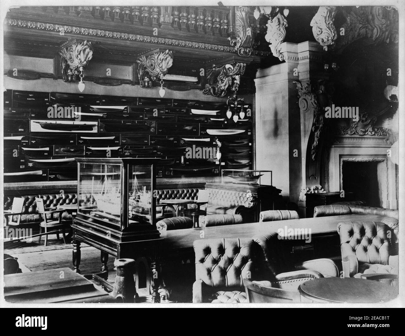 New York Yacht Club chambre modèle Banque D'Images