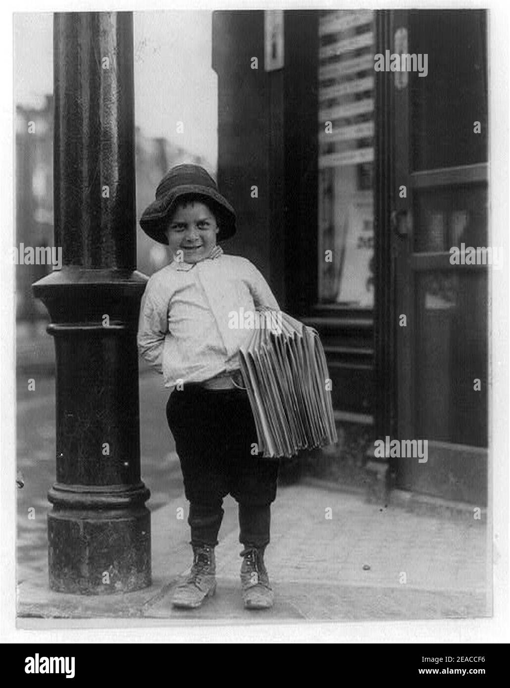 Gavroche. Peu Fattie. Moins de 40 pouces de haut, 6 ans. Depuis un an. Mai 9th, 1910. Banque D'Images
