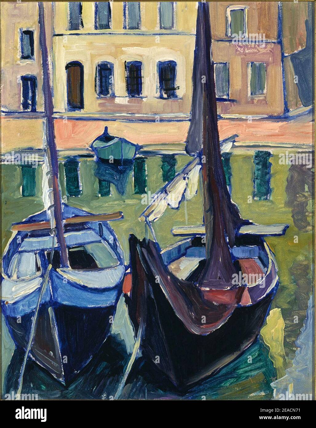 Nico Klopp - le port de Martigues 1929. Banque D'Images