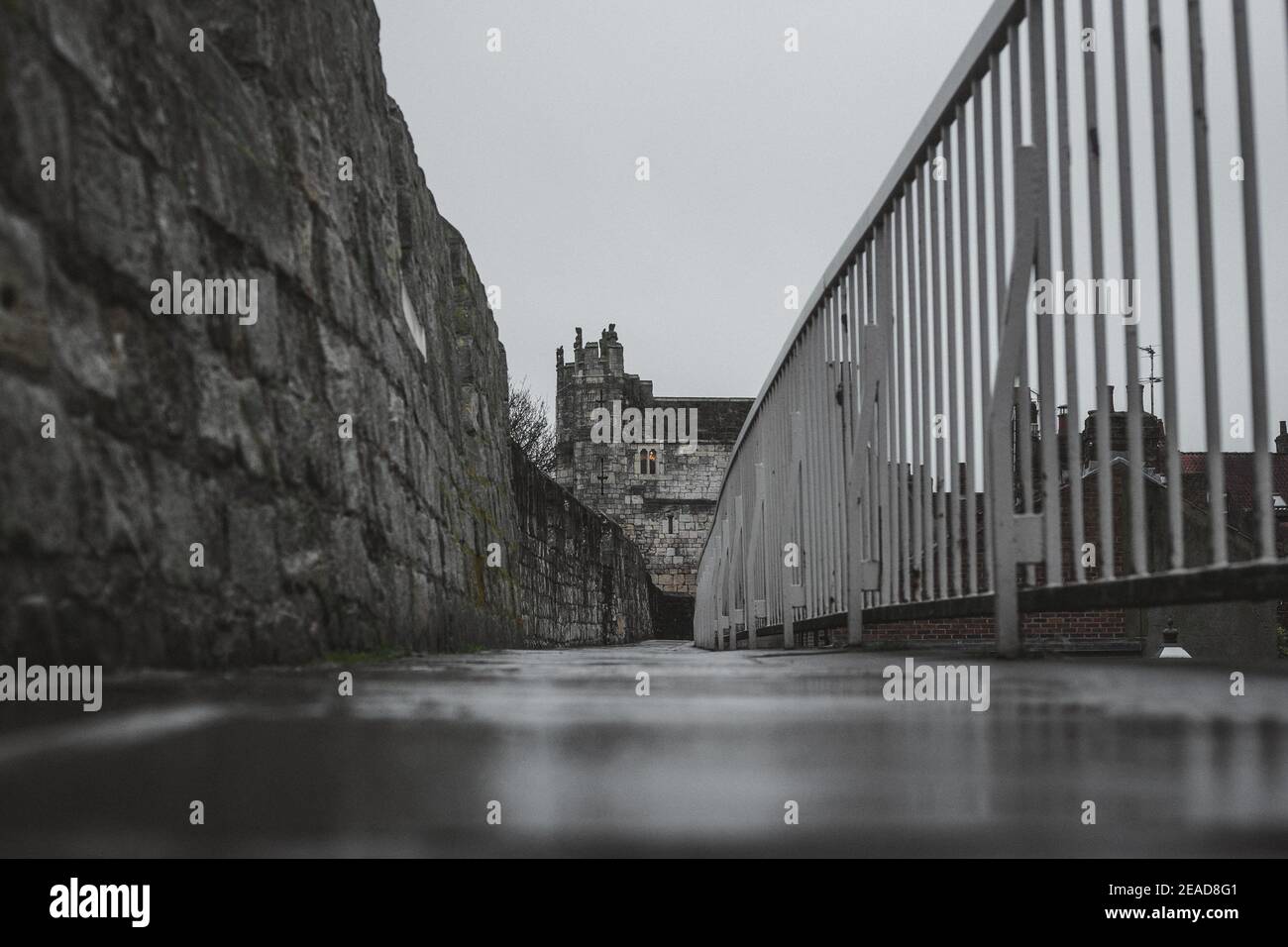 York Roman Walls, Yorkshire, Angleterre, Royaume-Uni. Banque D'Images