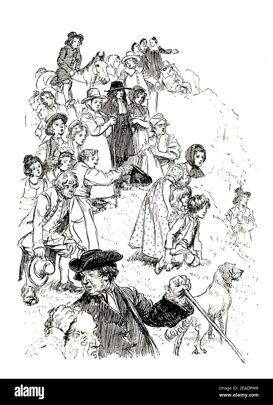 Tiré de 1897 routes et chemins de Devon et Cornwall Par Hugh Thomson en 1898 volume 13 du Studio Un magazine illustré de Fine et d'Applie Banque D'Images