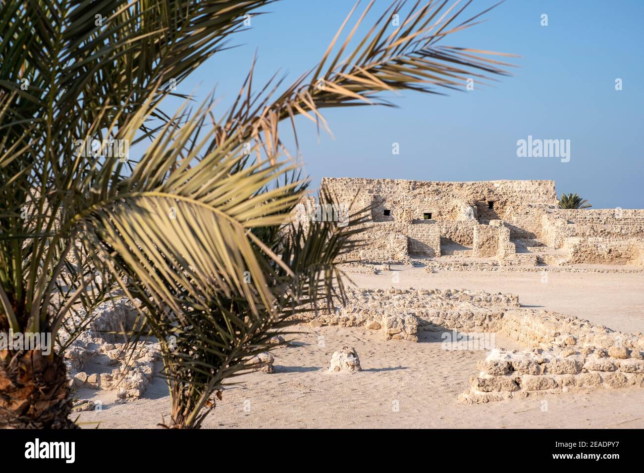 Vue extérieure du fort Tylos / fort de Bahreïn Banque D'Images