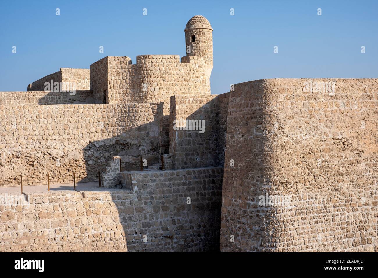 Vue extérieure du fort Tylos / fort de Bahreïn Banque D'Images