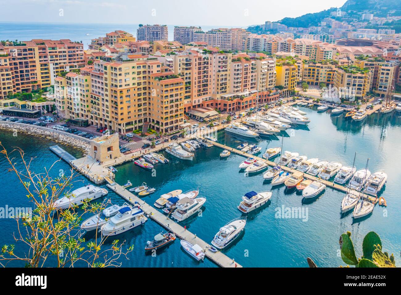 Port de Fontvieille à Monaco Banque D'Images