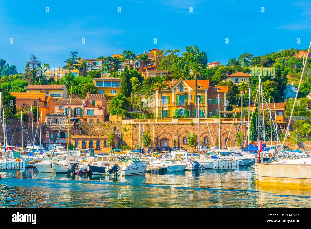 Village de Theoule-sur-Mer en France Banque D'Images