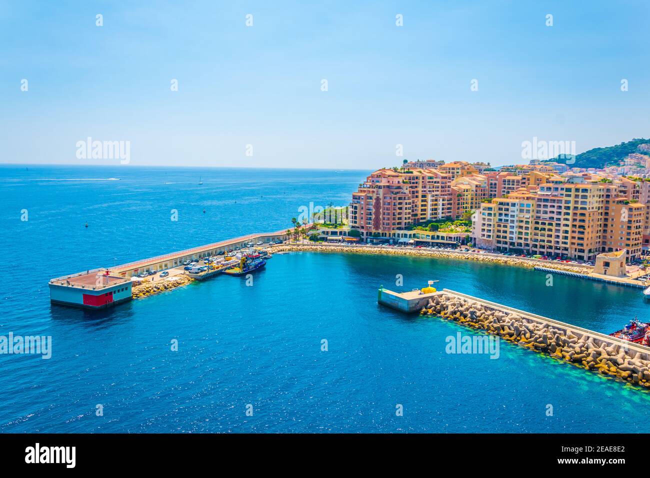 Port de Fontvieille à Monaco Banque D'Images