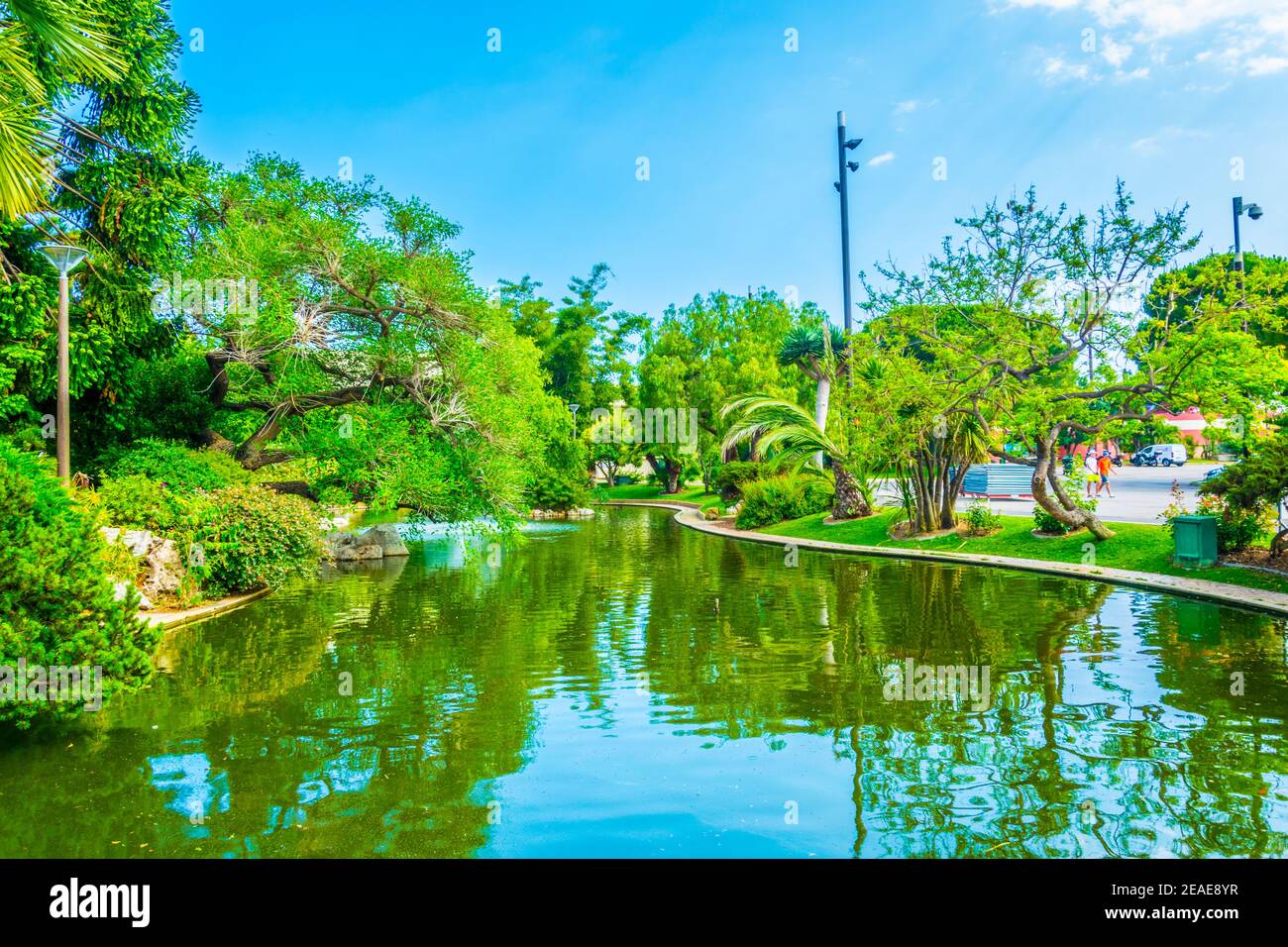 Jardin aux Canards jardin à Monaco Banque D'Images