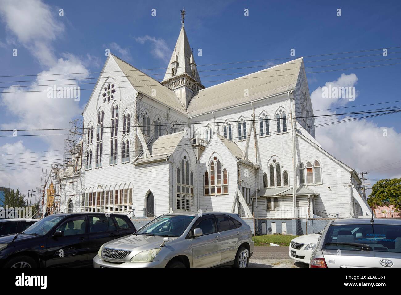 Cathédrale anglicane Saint George à Georgetown, Guyana, Amérique du Sud Banque D'Images