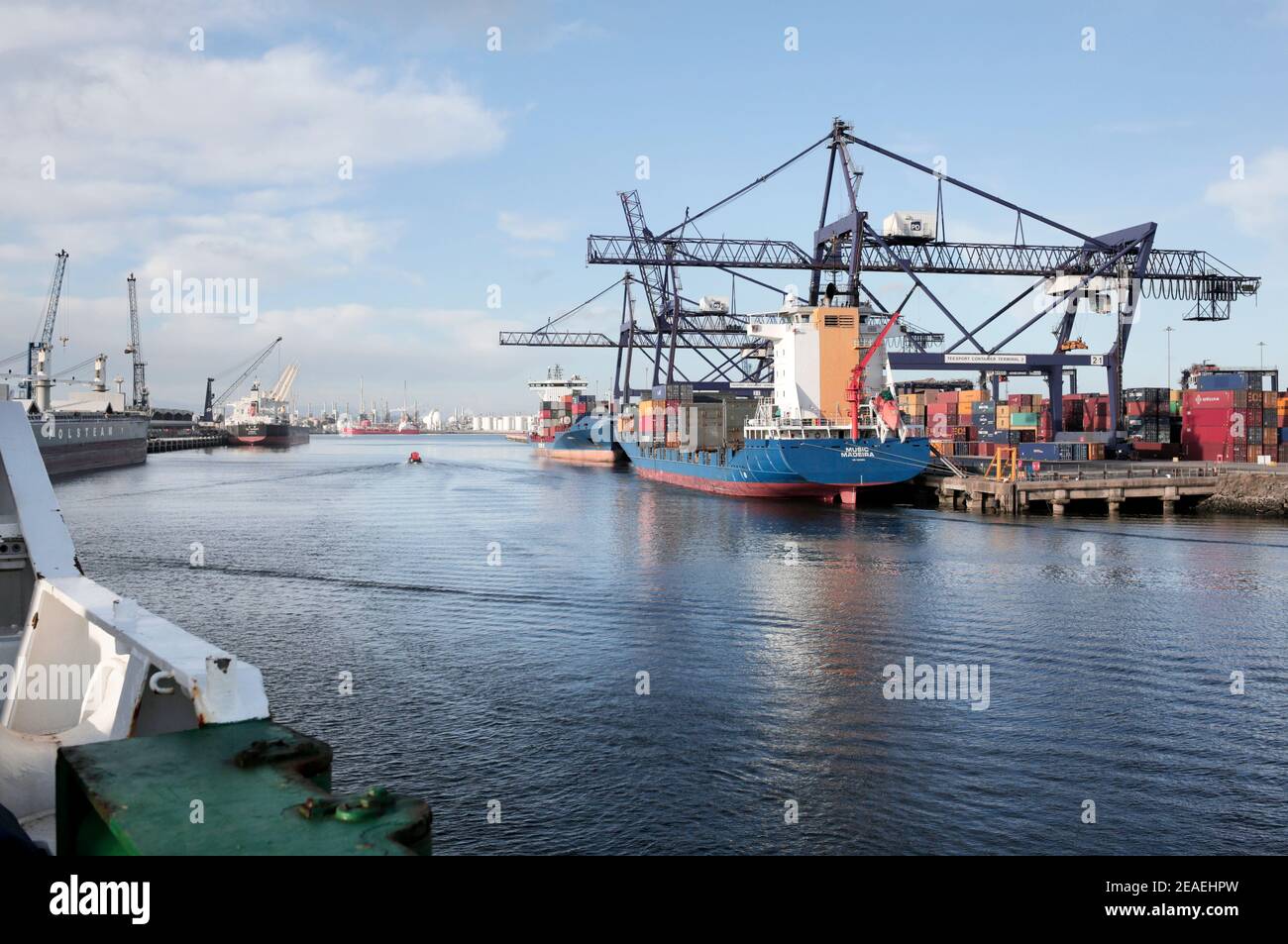 Teesport, Middlesbrough, North Yorkshire. 22/01/2019. Photo: Stuart Boulton. Banque D'Images