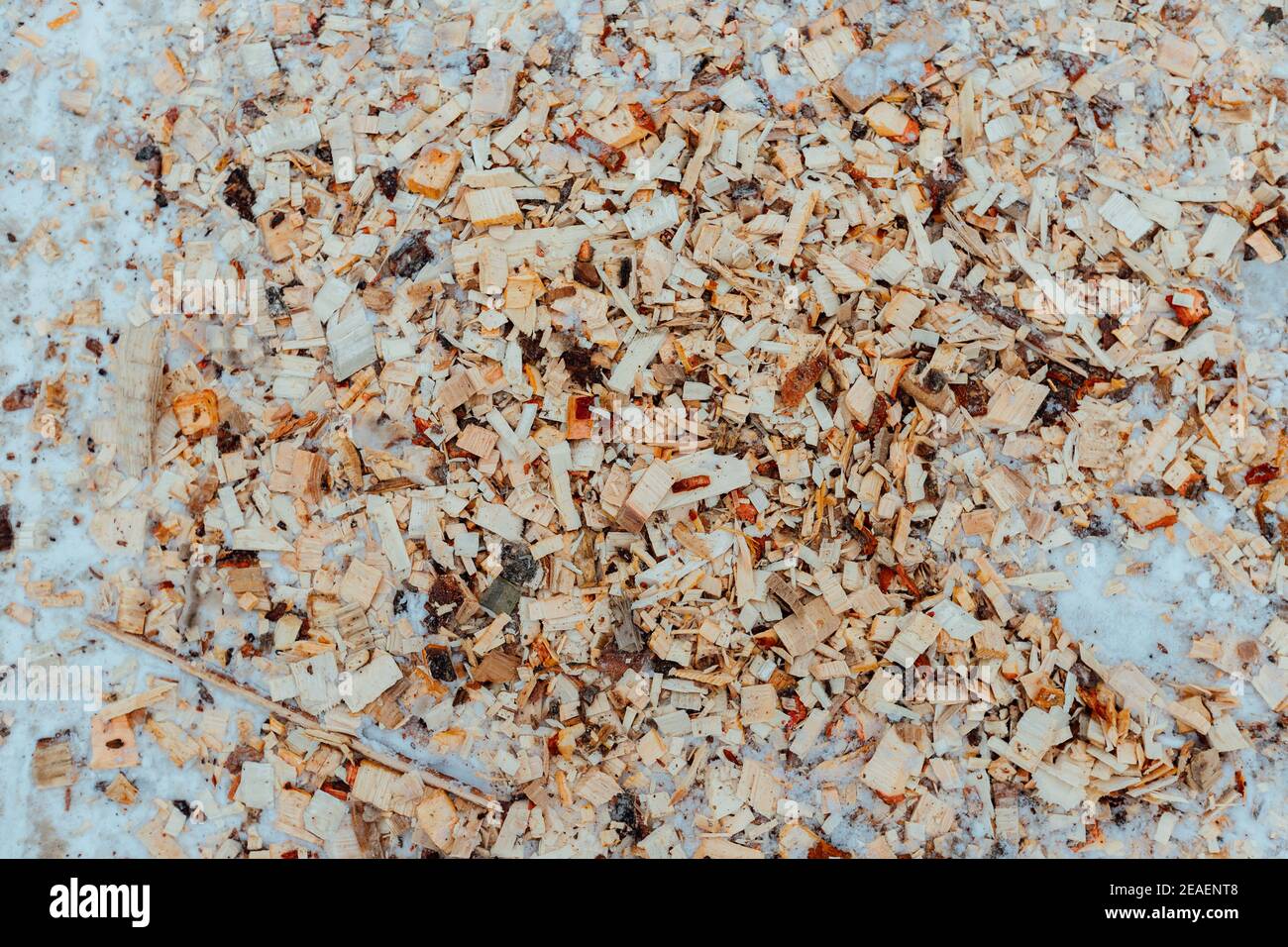 entrepôt de planches en bois, texture de fond du bois récolté pour l'expédition à l'usine, produits finis de l'industrie du bois, beaucoup de smoo Banque D'Images