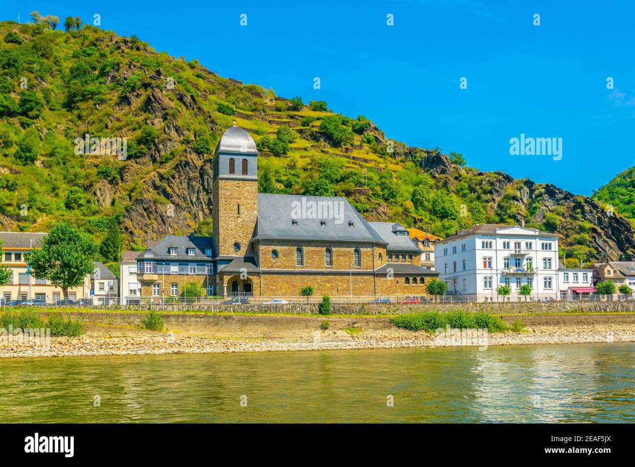 Église de Saint-Goarshausen en Allemagne Banque D'Images