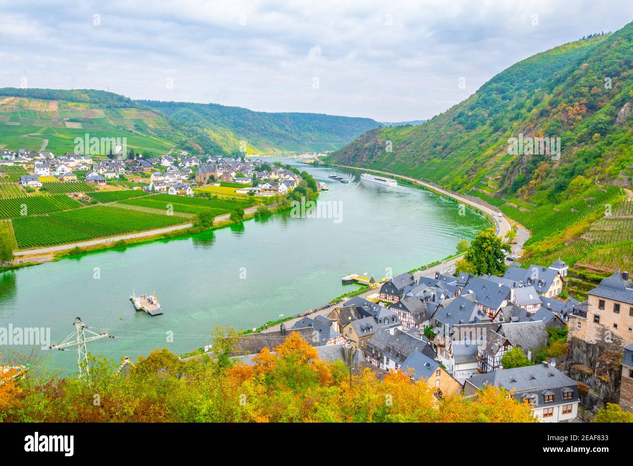 Allemagne mosel valley beilstein voir beilstein Banque de photographies