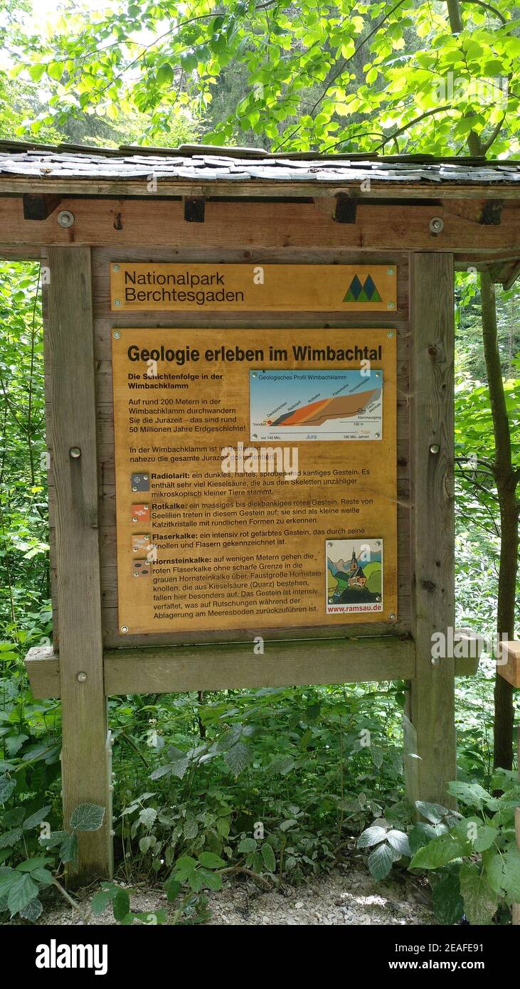 Wimmbachklamm, gorge de Wimmbach, Parc national de Berchtesgaden, Bavière Bayern, Allemagne Banque D'Images