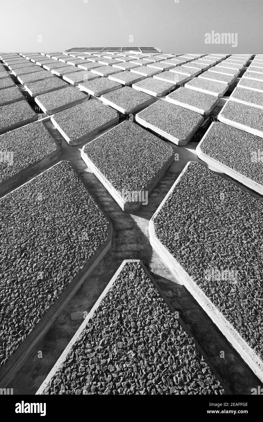 Architecture structurelle géométrique minimaliste Banque D'Images