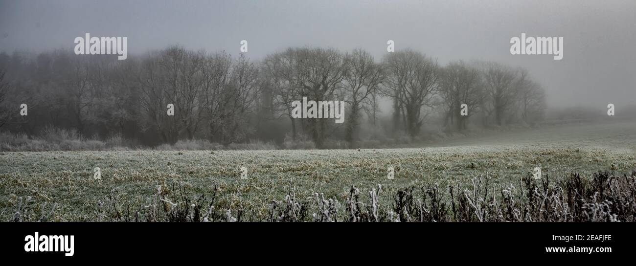 Scène d'hiver dans les Cotswolds - image de bannière d'arrière-plan Banque D'Images