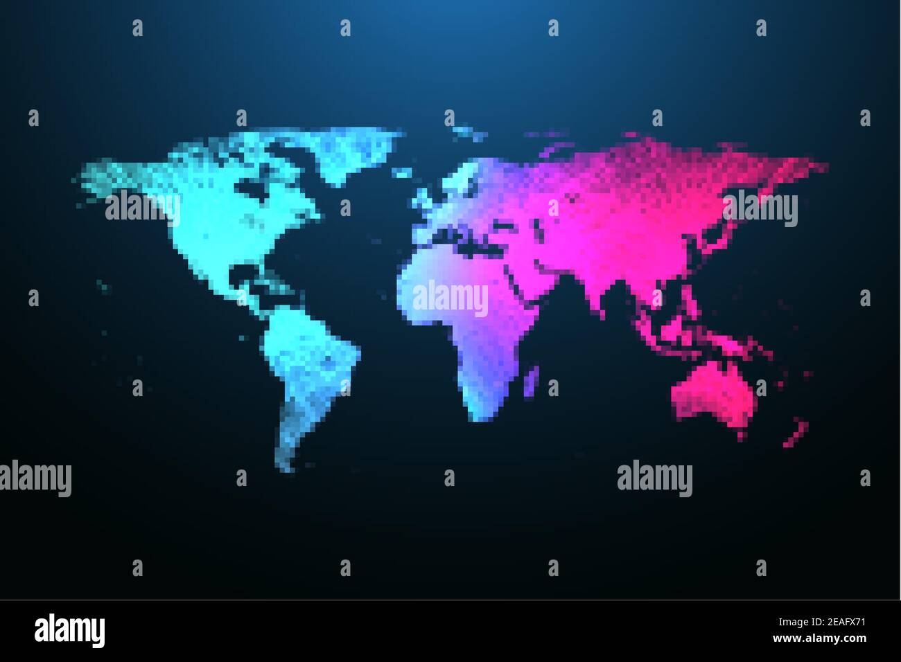 Carte de la planète. Réseau social mondial. Arrière-plan géométrique de plexus bleu flottant. Internet et technologie. Illustration vectorielle Illustration de Vecteur