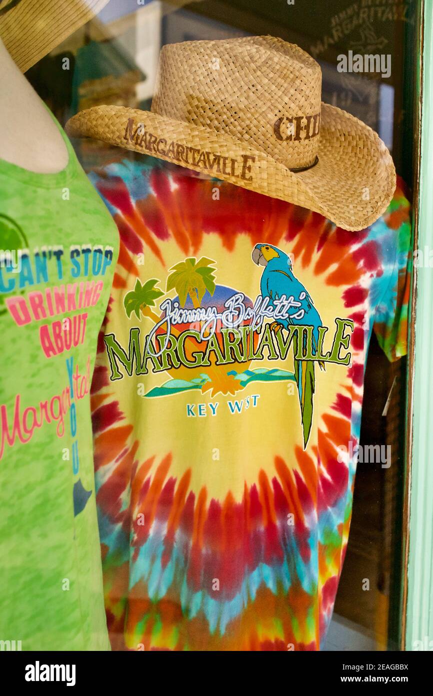 Key West, Floride, FL États-Unis. Le point le plus méridional dans la zone continentale des États-Unis. Destination de vacances sur l'île pour un tourisme détendu. Banque D'Images