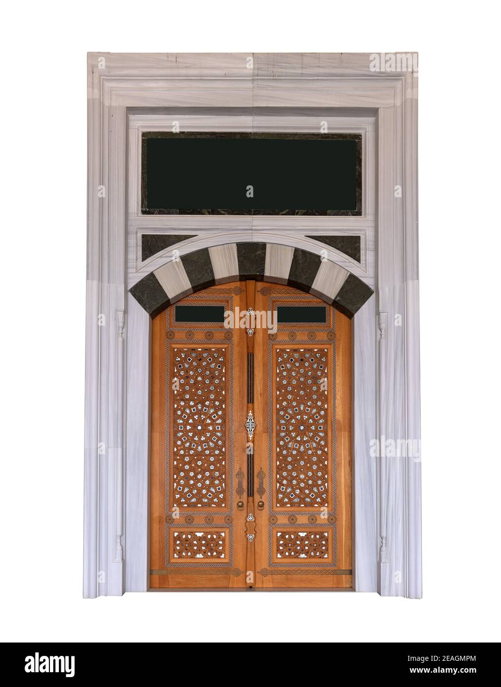 Éléments d'architecture de bâtiments, portes anciennes et portes avec bars. Dans les rues d'Istanbul, les lieux publics. Banque D'Images