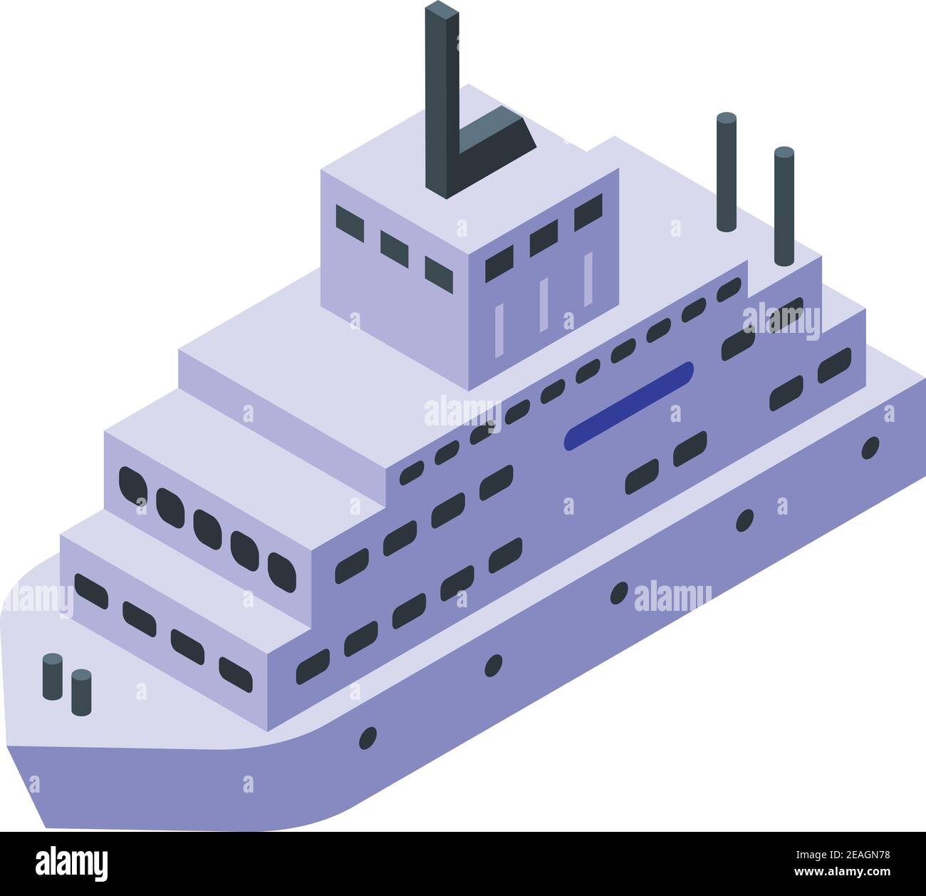 Icône de passager de ferry. Isométrique de l'icône de vecteur passager de ferry pour la conception de sites Web isolée sur fond blanc Illustration de Vecteur