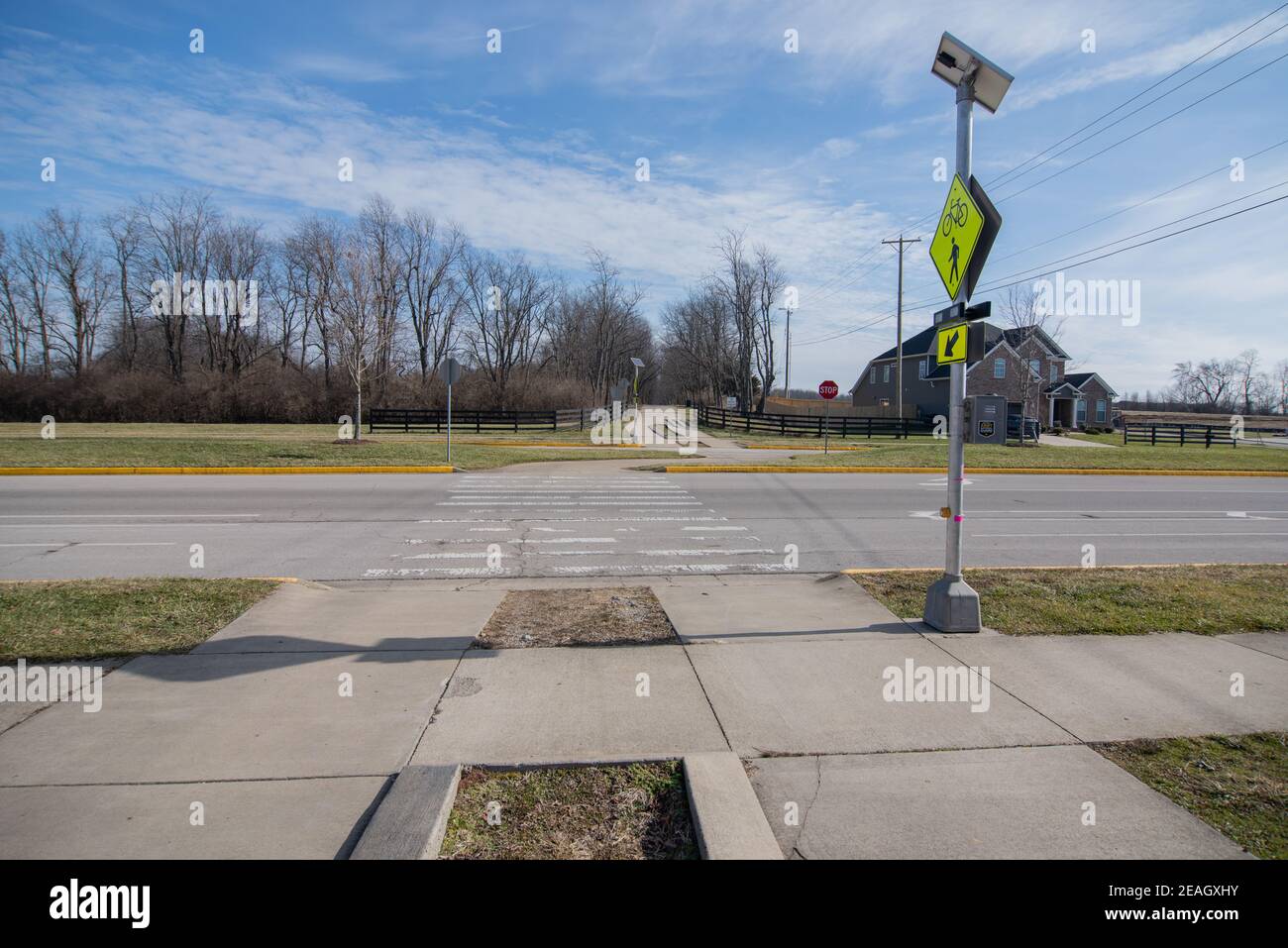 Sentier de randonnée et de vélo à Lexington, Kentucky Banque D'Images