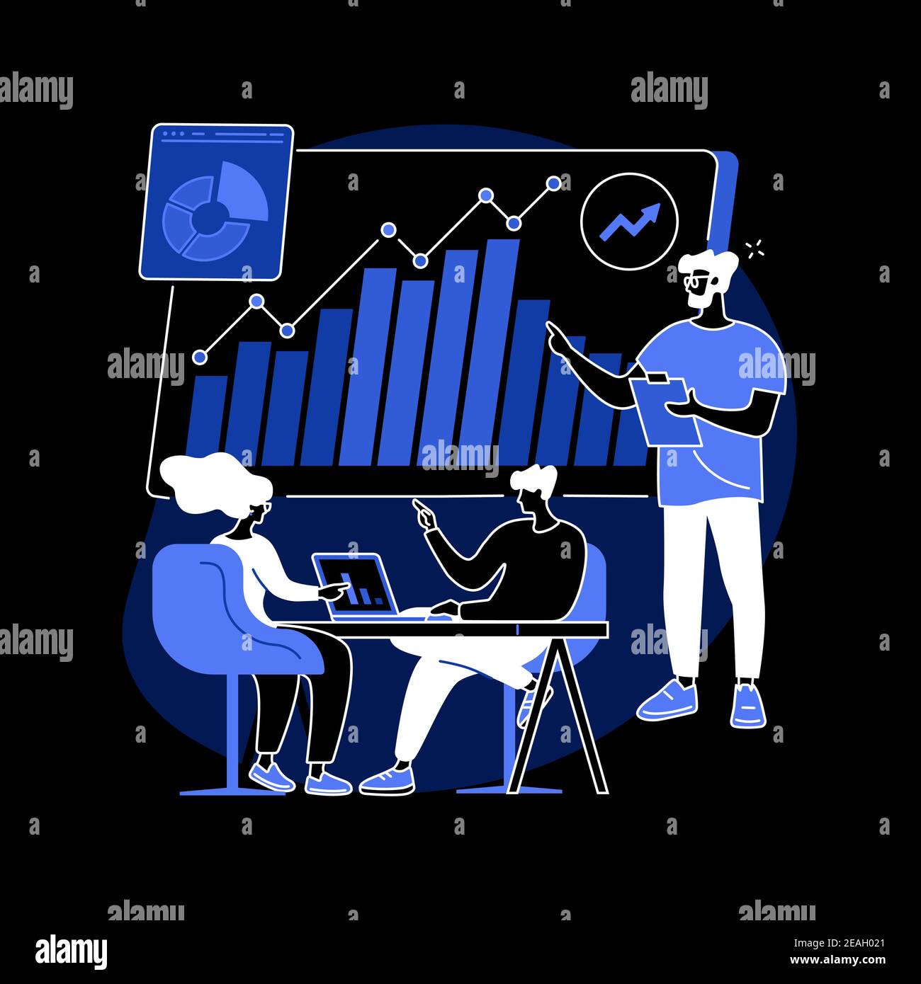 Illustration du vecteur de concept abstrait de réunion. Illustration de Vecteur